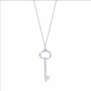 Tiffany & Co. Sterling Silver Key Necklace